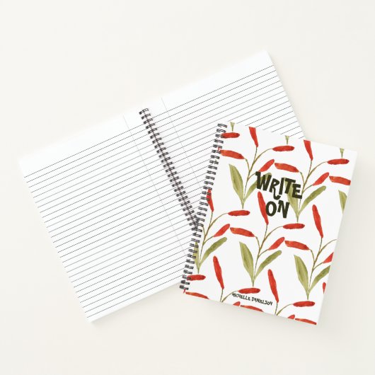 Trendy Bold Pattern schrijft op Aangepast Notitieboek (Binnen)