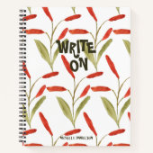 Trendy Bold Pattern schrijft op Aangepast Notitieboek (Voorkant)