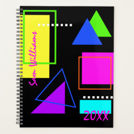 TRENDY BOLD RETRO 80s GRAPHIC DESIGN NEON Planner