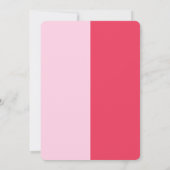 Trendy Bold Roze en Rode Girly 30e verjaardag Kaart (Achterkant)