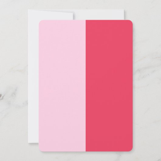 Trendy Bold Roze en Rode Girly 30e verjaardag Kaart (Achterkant)