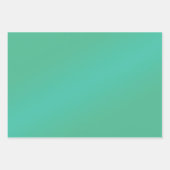 Trendy Bold Turquoise Blauw en Gouden Print Inpakpapier Vel (Voorkant 2)