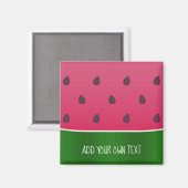 Trendy Bold Watermelon Custom Text Magneet (Voorkant / Achterkant)