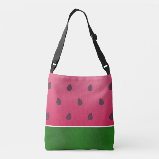 Trendy Bold Watermelon Graphic Art Crossbody Tas (Achterkant)