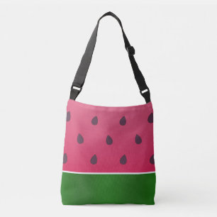 Trendy Bold Watermelon Graphic Art Crossbody Tas