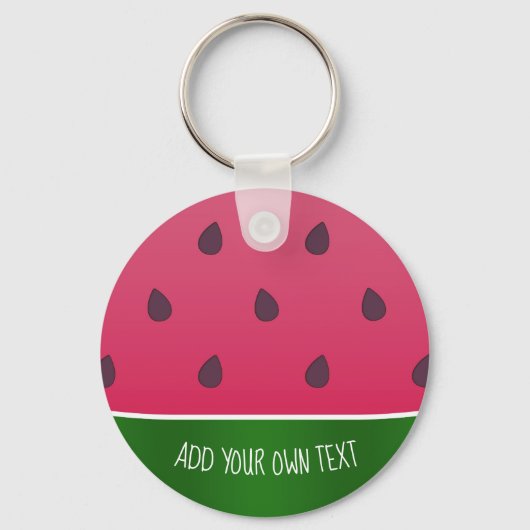 Trendy Bold Watermelon Graphic Sleutelhanger (Voorkant)