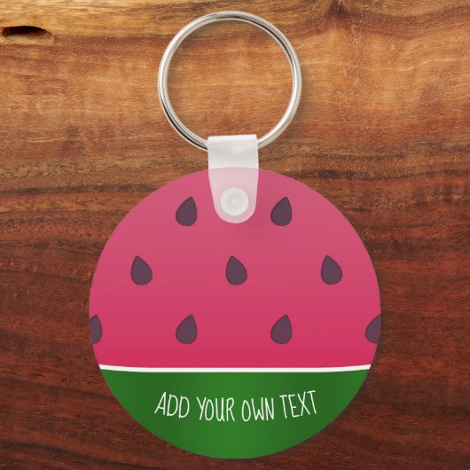Trendy Bold Watermelon Graphic Sleutelhanger (Voorkant)