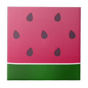 Trendy Bold Watermelon Graphic Tegeltje