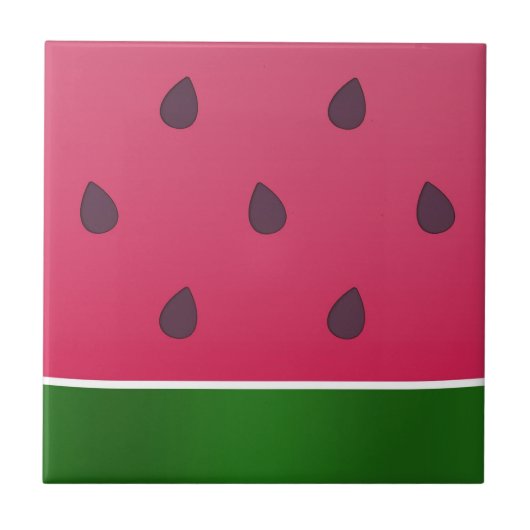 Trendy Bold Watermelon Graphic Tegeltje (Voorkant)
