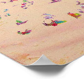 Trendy Bondi - Abstract, strandwandschilderij Poster (Hoek)