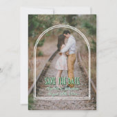 Trendy Boog Huwelijk Bewaar De Datum Save The Date (Voorkant)