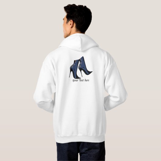Trendy Boot Art Hoodie (Achterkant volledig)