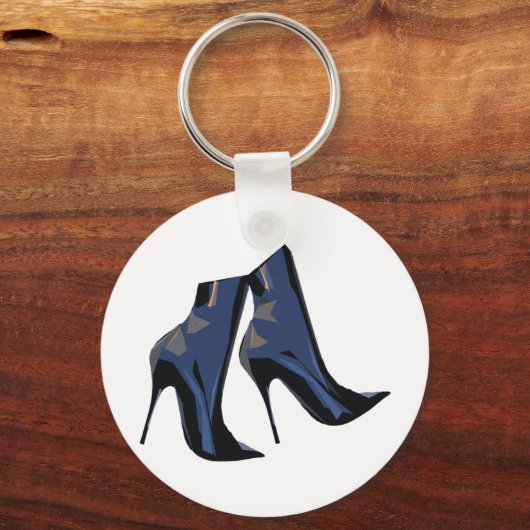 Trendy Boot Art Sleutelhanger (Voorkant)