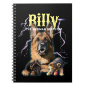 Trendy Bootleg Gepersonaliseerde Hond Foto 90s Notitieboek (Voorkant)