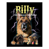 Trendy Bootleg Gepersonaliseerde Hond Foto 90s Perfect Poster (Voorkant)