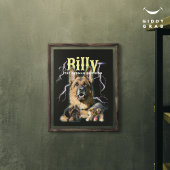 Trendy Bootleg Gepersonaliseerde Hond Foto 90s Perfect Poster