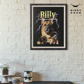 Trendy Bootleg Gepersonaliseerde Hond Foto 90s Perfect Poster
