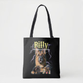 Trendy Bootleg Gepersonaliseerde Hond Foto 90s Tote Bag (Voorkant)