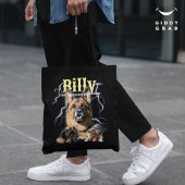 Trendy Bootleg Gepersonaliseerde Hond Foto 90s Tote Bag