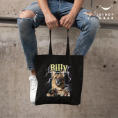 Trendy Bootleg Gepersonaliseerde Hond Foto 90s Tote Bag