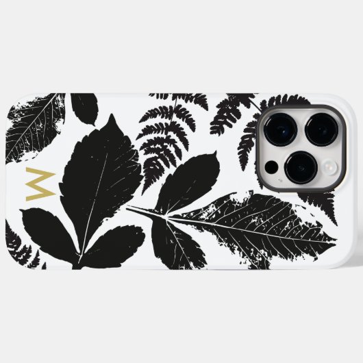 Trendy bosbladeren Case-Mate iPhone case (Achterkant (horizontaal))