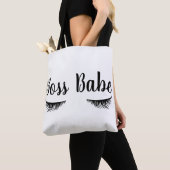 Trendy Boss Babe Eyelashes Tote Bag (Dichtbij)