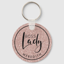 Trendy Boss Lady Blush Pink Glitter Gepersonalisee
