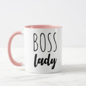 Trendy Boss Lady Typografie Mok (Links)