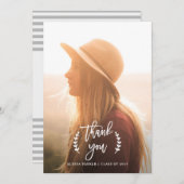 Trendy Botanical | Afstuderen Foto bedankt (Voorkant / Achterkant)