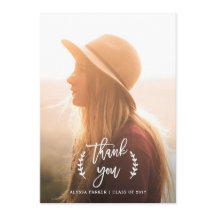 Trendy Botanical | Afstuderen Foto bedankt