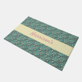 Trendy Botanical Monogrammed Doormat Deurmat (Schuin)