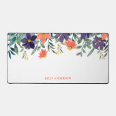 Trendy botanisch bladpatroon gemerkt decal bureaumat (Voorkant)