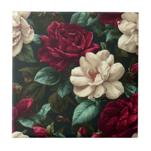 Trendy botanische gardenia tegels voor binnenvloer tegeltje
