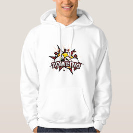 Trendy Bowling Strike Graphic Hoodie