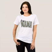 Trendy Boy Moeder Camo Tri-Blend Shirt (Voorkant volledig)