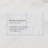 Trendy Brick Wall Real Estate Agent Visitekaartje (Achterkant)