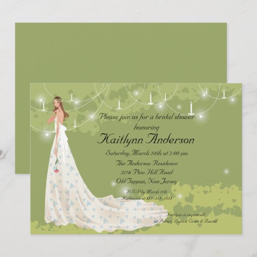 Trendy Bridal Shower Kaart (Voorkant / Achterkant)