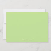 Trendy Bride Bridal Shower Invitation Green Grey Kaart (Achterkant)