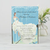 Trendy Bride Bridal Shower Kaart (Staand voorkant)