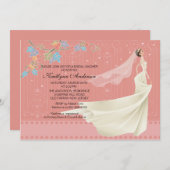 Trendy Bride Bridal Shower Kaart (Voorkant / Achterkant)