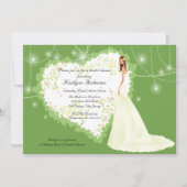 Trendy Bride Vrijgezellenfeest Heart Invitation Kaart (Voorkant)