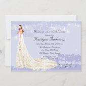 Trendy Bride Vrijgezellenfeest Lavender Invitation Kaart (Voorkant)