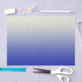 Trendy Bright Blue tot  White Ombre gradiënt Tissuepapier (Craft)
