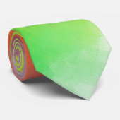 Trendy Bright Colors Abstracte Art Work Sjabloon Stropdas (Opgerold)