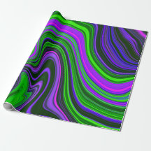 Trendy Bright Neon Paarse Groene Abstracte Patroon