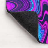 Trendy Bright Neon Paarse Roze Abstract Pattern Muismat (Hoek)