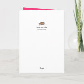 Trendy Bright Pink Vrijgezellenfeest Bedankkaart (Achterkant)