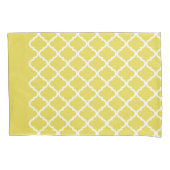 Trendy Bright Yellow Moraccan Quatrefoil Pattern Kussensloop (Voorkant)