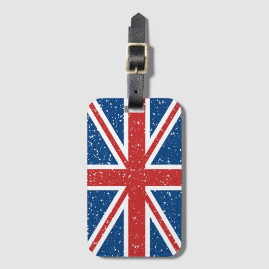Trendy Britse vlag Bagagelabel (Voorkant (verticaal))