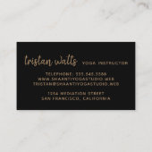 Trendy Bronze Mandala Professional Visitekaartje (Achterkant)